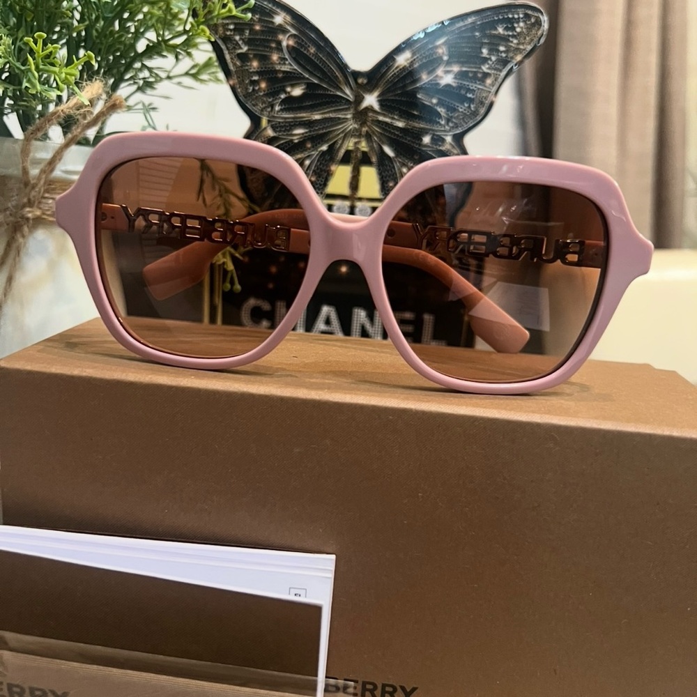 Burberry Pink Sunglasses with Case